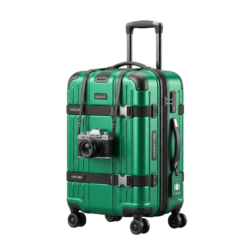 Taxi Groups 3D Green Round Trip Trolley Bag